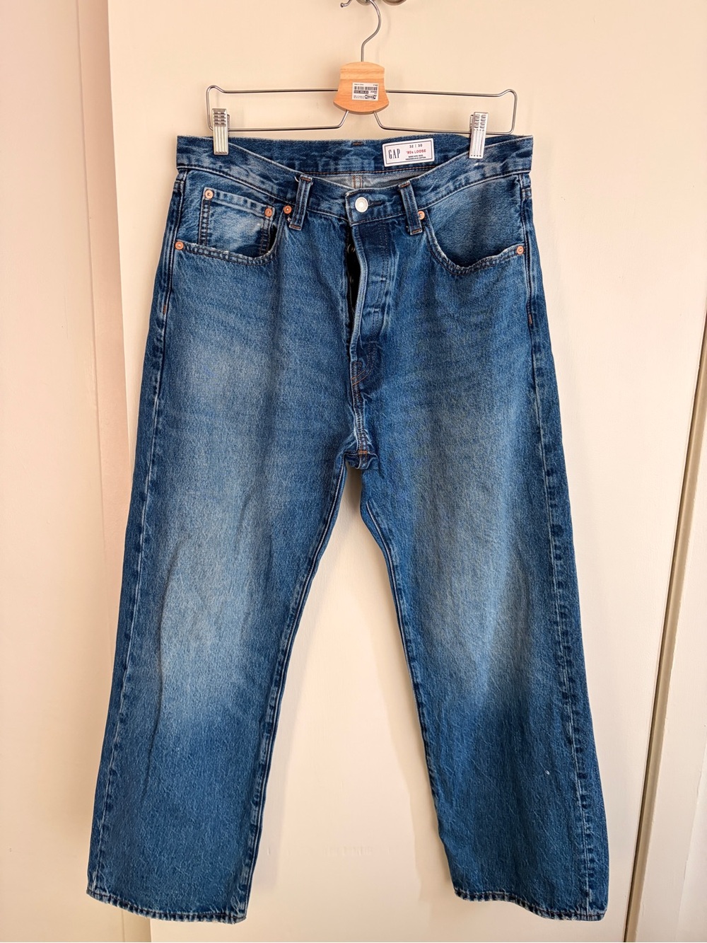GAP Men's baggy Mid Blue Jeans